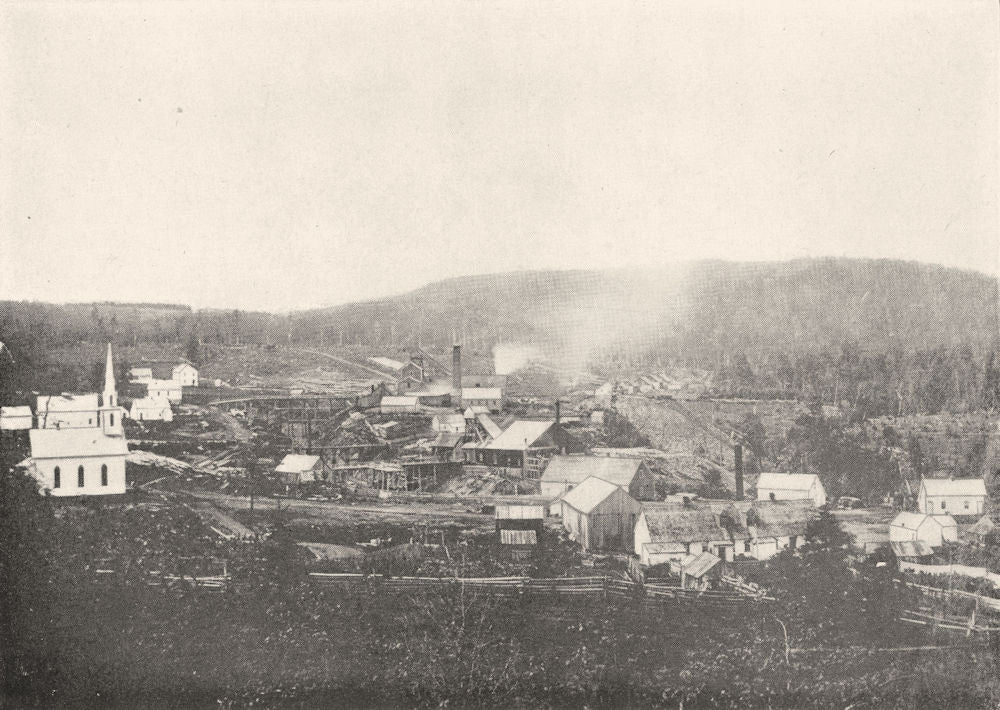 CANADA. Albert mines mining albertite vein manager's House (Roberts)  1922